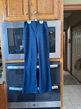 Quince Ultra Form High Rise Flared Pant Dark Blue S